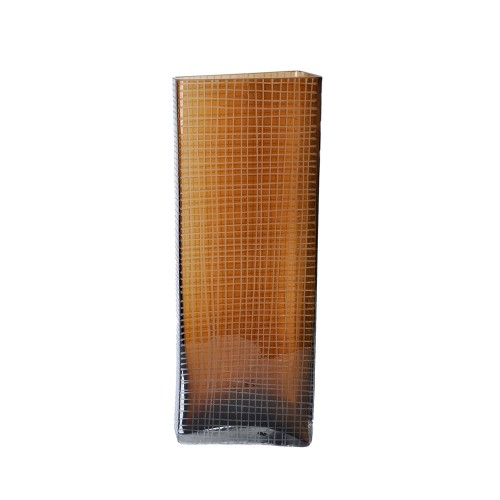 GRAVIR HONEY ΒΑΖΟ 16x12x44cm ΓΥΑΛΙ ΚΑΦΕ c542909