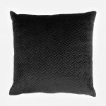 DIAGONAL ΔΙΑΚΟΣΜΗΤΙΚΟ ΜΑΞΙΛΑΡΙ 45x45cm ΒΕΛΟΥΔΟ ΜΑΥΡΟ c542911