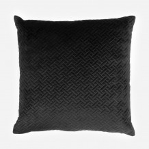 DIAGONAL ΔΙΑΚΟΣΜΗΤΙΚΟ ΜΑΞΙΛΑΡΙ 45x45cm ΒΕΛΟΥΔΟ ΜΑΥΡΟ c542911