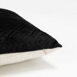 DIAGONAL ΔΙΑΚΟΣΜΗΤΙΚΟ ΜΑΞΙΛΑΡΙ 45x45cm ΒΕΛΟΥΔΟ ΜΑΥΡΟ c542911