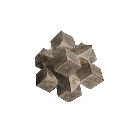 3D CUBE ΔΙΑΚΟΣΜΗΤΙΚΟ ΚΟΜΠΟΣ 20x20x20cm POLYRESIN ΦΥΣΙΚΟ c542919