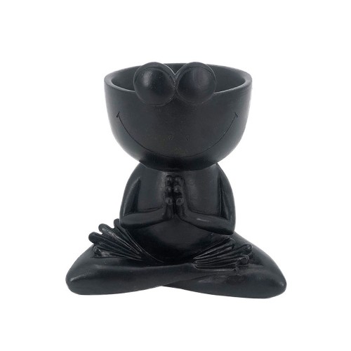 OPOLO ΚΑΣΠΩ 14x9x15cm POLYRESIN ΜΑΥΡΟ c542924