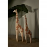 KEMIL ΔΙΑΚΟΣΜΗΤΙΚΟ ΚΑΜΗΛΟΠΑΡΔΑΛΗ 9x6x35cm POLYRESIN ΛΕΥΚΟ ΚΑΦΕ c542926