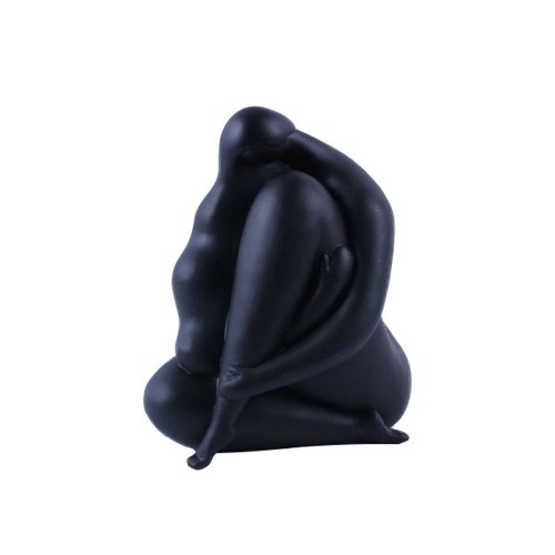 CHEVEU BLACK 1 ΔΙΑΚΟΣΜΗΤΙΚΗ ΦΙΓΟΥΡΑ 18x13x21cm POLYRESIN ΜΑΥΡΟ c542928