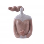 CHEVEU PINK 1 ΔΙΑΚΟΣΜΗΤΙΚΗ ΦΙΓΟΥΡΑ 17x8x21cm POLYRESIN TERRACOTTA ΓΚΡΙ c542930