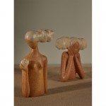 CHEVEU PINK 2 ΔΙΑΚΟΣΜΗΤΙΚΗ ΦΙΓΟΥΡΑ 16x7x29cm POLYRESIN TERRACOTTA ΓΚΡΙ c542931