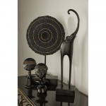 TUISI ΔΙΑΚΟΣΜΗΤΙΚΟ TOTEM 26x8x43cm POLYRESIN ΜΑΥΡΟ ΧΡΥΣΟ c542936