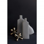 LUI ΒΑΖΟ 11x4x33cm ΚΕΡΑΜΙΚΟ ΓΚΡΙ ΜΑΤ c542940