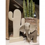 ZOO ΔΙΑΚΟΣΜΗΤΙΚΟ ΕΛΕΦΑΝΤΑΣ 17x11x17cm POLYRESIN ΜΠΕΖ c542947