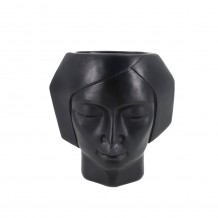 VISO 1 ΚΑΣΠΩ 17x9x18cm POLYRESIN ΜΑΥΡΟ c542959