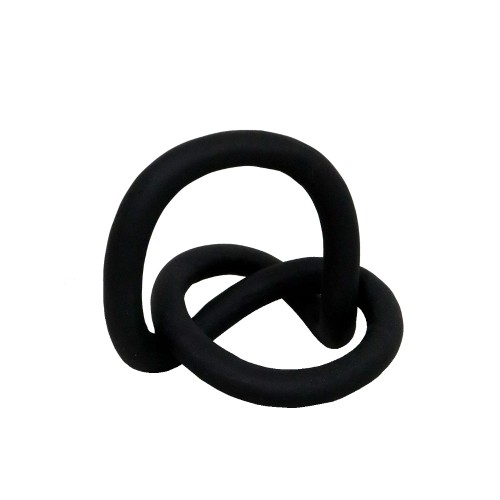 CERCHIO ROUND ΔΙΑΚΟΣΜΗΤΙΚΟ ΚΟΜΠΟΣ 15x12x10cm POLYRESIN ΜΑΥΡΟ c542961