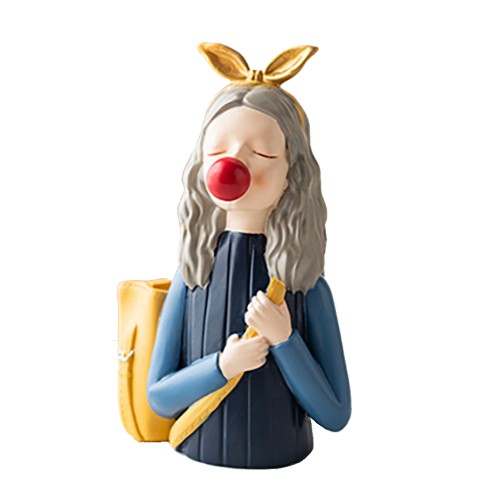 DAYGIRL ΔΙΑΚΟΣΜΗΤΙΚΗ ΦΙΓΟΥΡΑ 12x9x17cm POLYRESIN ΠΟΛΥΧΡΩΜΟ c542965