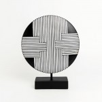 RANDER ΔΙΑΚΟΣΜΗΤΙΚΟ TOTEM 25x7x30cm POLYRESIN ΜΑΥΡΟ ΛΕΥΚΟ c542967