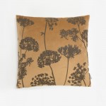 PEONY ΔΙΑΚΟΣΜΗΤΙΚΟ ΜΑΞΙΛΑΡΙ 45x45cm ΒΕΛΟΥΔΟ ΜΕΛΙ ΚΑΦΕ c542969