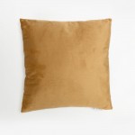 PEONY ΔΙΑΚΟΣΜΗΤΙΚΟ ΜΑΞΙΛΑΡΙ 45x45cm ΒΕΛΟΥΔΟ ΜΕΛΙ ΚΑΦΕ c542969