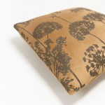 PEONY ΔΙΑΚΟΣΜΗΤΙΚΟ ΜΑΞΙΛΑΡΙ 45x45cm ΒΕΛΟΥΔΟ ΜΕΛΙ ΚΑΦΕ c542969