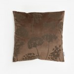 PEONY ΔΙΑΚΟΣΜΗΤΙΚΟ ΜΑΞΙΛΑΡΙ 45x45cm ΒΕΛΟΥΔΟ ΚΑΦΕ c542970