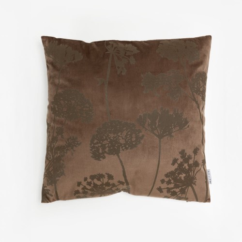 PEONY ΔΙΑΚΟΣΜΗΤΙΚΟ ΜΑΞΙΛΑΡΙ 45x45cm ΒΕΛΟΥΔΟ ΚΑΦΕ c542970