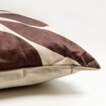 LIANA ΔΙΑΚΟΣΜΗΤΙΚΟ ΜΑΞΙΛΑΡΙ 45x45cm ΒΕΛΟΥΔΟ ΜΠΕΖ ΚΑΦΕ ΓΚΡΙ c542973