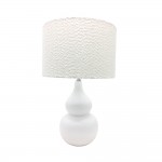 CLOQUE ΦΩΤΙΣΤΙΚΟ ΕΠΙΤΡΑΠΕΖΙΟ 15x15x45cm ΚΕΡΑΜΙΚΟ ΛΕΥΚΟ ΥΦΑΣΜΑ ΛΕΥΚΟ c542976