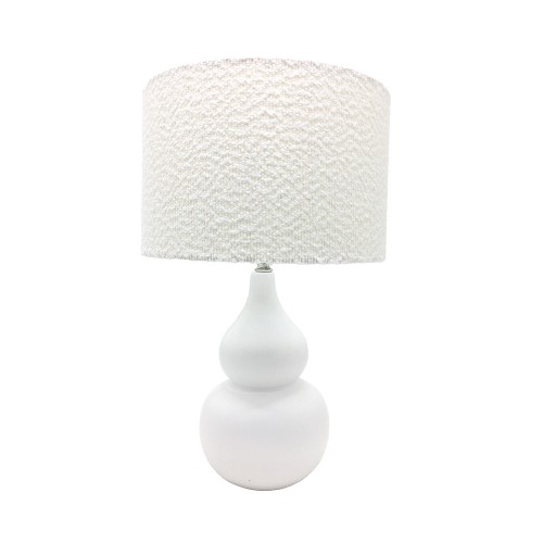 CLOQUE ΦΩΤΙΣΤΙΚΟ ΕΠΙΤΡΑΠΕΖΙΟ 15x15x45cm ΚΕΡΑΜΙΚΟ ΛΕΥΚΟ ΥΦΑΣΜΑ ΛΕΥΚΟ c542976