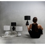 CLOQUE ΦΩΤΙΣΤΙΚΟ ΕΠΙΤΡΑΠΕΖΙΟ 15x15x45cm ΚΕΡΑΜΙΚΟ ΛΕΥΚΟ ΥΦΑΣΜΑ ΛΕΥΚΟ c542976