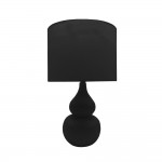 CLOQUE ΦΩΤΙΣΤΙΚΟ ΕΠΙΤΡΑΠΕΖΙΟ 15x15x45cm ΚΕΡΑΜΙΚΟ ΜΑΥΡΟ ΥΦΑΣΜΑ ΜΑΥΡΟ c542977