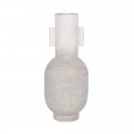 CILINDRO ΒΑΖΟ 16x16x40cm ΜΕΤΑΛΛΟ ΛΕΥΚΟ ΧΡΥΣΟ c542990