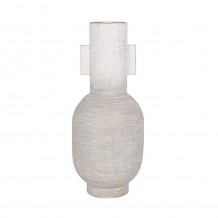 CILINDRO ΒΑΖΟ 16x16x40cm ΜΕΤΑΛΛΟ ΛΕΥΚΟ ΧΡΥΣΟ c542990