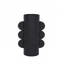 OREJA ΒΑΖΟ 17x10x31cm ΜΕΤΑΛΛΟ ΜΑΥΡΟ c542991