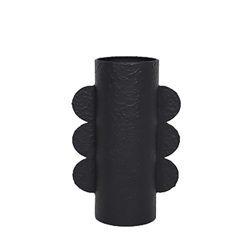 OREJA ΒΑΖΟ 17x10x31cm ΜΕΤΑΛΛΟ ΜΑΥΡΟ c542991