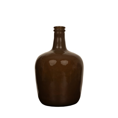 CRUSHED CARAMEL ΜΠΟΥΚΑΛΑ 21x21x37cm ΑΝΑΚΥΚΛΩΜΕΝΟ ΓΥΑΛΙ CARAMEL c542995