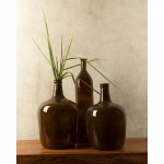 CRUSHED CARAMEL ΜΠΟΥΚΑΛΑ 25x25x40cm ΑΝΑΚΥΚΛΩΜΕΝΟ ΓΥΑΛΙ CARAMEL c542996