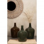 CRUSHED CARAMEL ΜΠΟΥΚΑΛΑ 25x25x40cm ΑΝΑΚΥΚΛΩΜΕΝΟ ΓΥΑΛΙ CARAMEL c542996