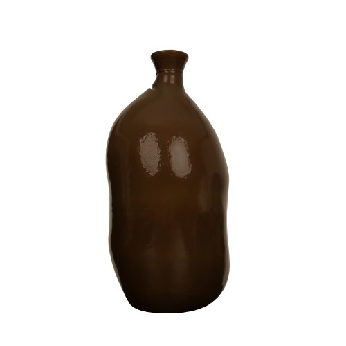 CRUSHED CARAMEL ΜΠΟΥΚΑΛΑ 25x25x50cm ΑΝΑΚΥΚΛΩΜΕΝΟ ΓΥΑΛΙ CARAMEL c542997