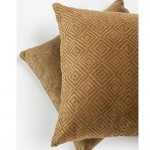 HOMBURG A ΔΙΑΚΟΣΜΗΤΙΚΟ ΜΑΞΙΛΑΡΙ 50x50cm ΒΑΜΒΑΚΙ ΧΡΥΣΟ ΒΕΛΟΥΔΟ c543003