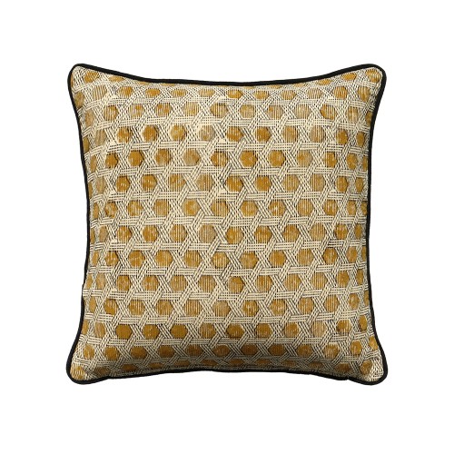 SAMOAN B ΔΙΑΚΟΣΜΗΤΙΚΟ ΜΑΞΙΛΑΡΙ 50x50cm ΒΑΜΒΑΚΙ ΜΠΕΖ DIJON ΒΙΣΚΟΖΗ c543006