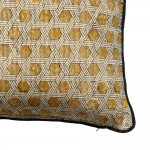 SAMOAN B ΔΙΑΚΟΣΜΗΤΙΚΟ ΜΑΞΙΛΑΡΙ 50x50cm ΒΑΜΒΑΚΙ ΜΠΕΖ DIJON ΒΙΣΚΟΖΗ c543006