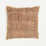 FIRED BRICK B ΔΙΑΚΟΣΜΗΤΙΚΟ ΜΑΞΙΛΑΡΙ 50x50cm ΒΑΜΒΑΚΙ ΚΕΡΑΜΙΔΙ ΜΠΕΖ ΒΙΣΚΟΖΗ c543008