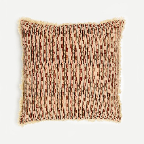 FIRED BRICK B ΔΙΑΚΟΣΜΗΤΙΚΟ ΜΑΞΙΛΑΡΙ 50x50cm ΒΑΜΒΑΚΙ ΚΕΡΑΜΙΔΙ ΜΠΕΖ ΒΙΣΚΟΖΗ c543008