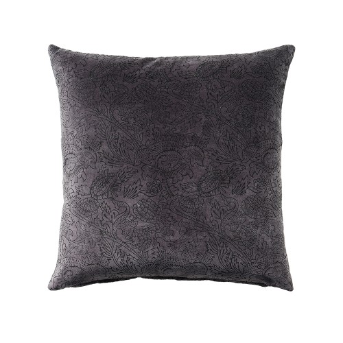 ONYX ΔΙΑΚΟΣΜΗΤΙΚΟ ΜΑΞΙΛΑΡΙ 50x50cm ΒΑΜΒΑΚΙ ΜΑΥΡΟ ΒΕΛΟΥΔΟ c543010