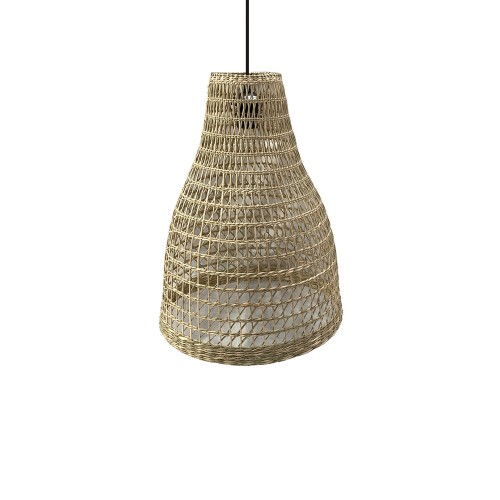 PAROS ΦΩΤΙΣΤΙΚΟ ΟΡΟΦΗΣ 35x35x50cm SEAGRASS ΦΥΣΙΚΟ c543013