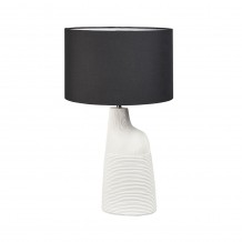 JEMMA ΦΩΤΙΣΤΙΚΟ ΕΠΙΤΡΑΠΕΖΙΟ 36x36x57cm POLYRESIN ΛΕΥΚΟ ΜΑΥΡΟ c543018