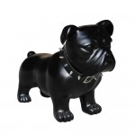 SPIKEY ΔΙΑΚΟΣΜΗΤΙΚΟ ΣΚΥΛΟΣ 48x21x38cm ΤΕΧΝΗΤΗ ΠΕΤΡΑ ΜΑΥΡΟ ΜΑΤ c543024