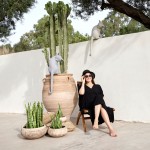 PORTER ΚΑΣΠΩ SET 3ΤΜΧ 40x40x19cm TERRACOTTA ΜΠΕΖ c543026