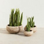 PORTER ΚΑΣΠΩ SET 3ΤΜΧ 40x40x19cm TERRACOTTA ΜΠΕΖ c543026