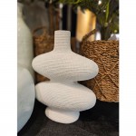 RANDI ΒΑΖΟ 32x15x39cm POLYRESIN ΛΕΥΚΟ c543030