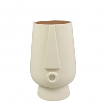 FIRA ΒΑΖΟ 12x11x18cm POLYRESIN IVORY c543035