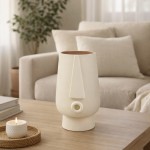 FIRA ΒΑΖΟ 12x11x18cm POLYRESIN IVORY c543035