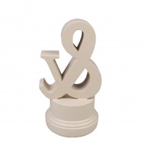 AND ΔΙΑΚΟΣΜΗΤΙΚΗ ΕΠΙΓΡΑΦΗ 8x8x14cm POLYRESIN ΚΡΕΜ c543037